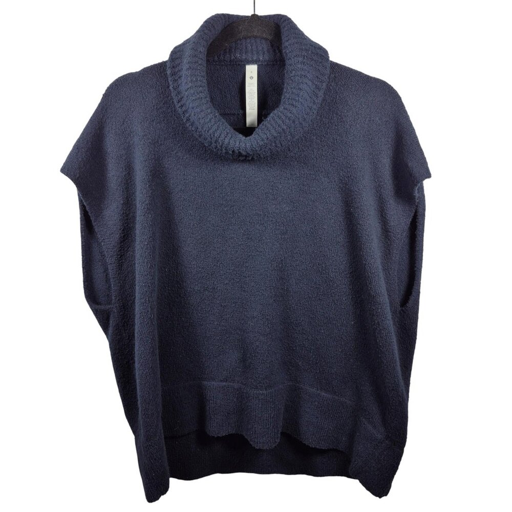 Lululemon Sweater Womens Merino Wool Blend Pullover 8 Cowl Neck Yoga Luxe